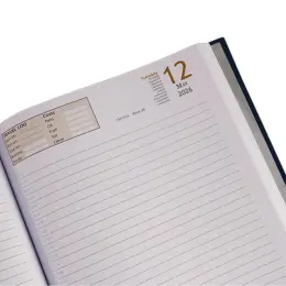 2026 Embossed Square A4 Diary Open Close Up